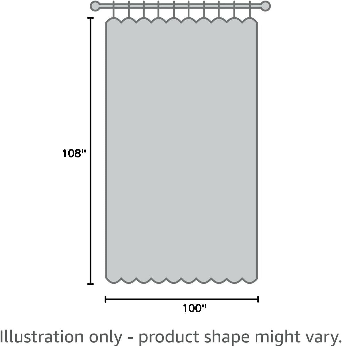 HPD Half Price Drapes Cortinas de Lino sintético con Textura para oscurecer la habitación, para Dormitorio, 100 Pulgadas de Ancho x 108 Pulgadas de Largo, Cortinas Extra Anchas para Sala de Estar,