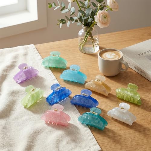 Pinzas grandes acrílicas para cabello, pack de 36 piezas miniatura 6
