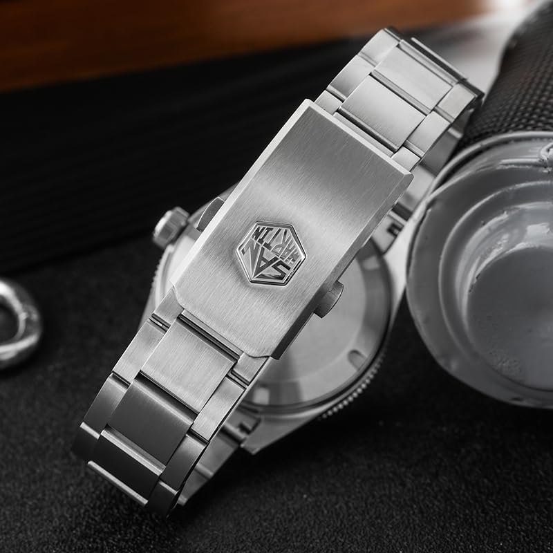 San Martin Men Watch 62 mas SN0139, 39 mm 20 Bar Diver Watch NH38 Automatic Mechanical Luxury Diving Waterproof Wrist Watch