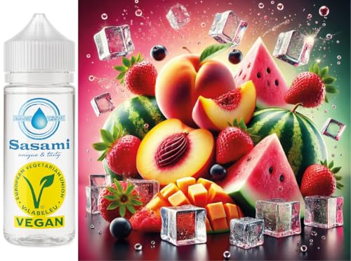 Frozen Fruit Trio - pêche-fraise-pastèque Ice arôme concentré - Vegan - Sasami - 10 ml