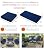 Sqodok Patio Cushion Covers 3 Packs Outdoor Seat Cushions Replacement Covers Fit for 4 Pieces Wicker Rattan Furniture Patio Conversation Set Loveseat Chair-38x19x2,19x19x2, Blue