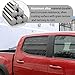 Lcojicep Car Rear Side Window Louvers Exterior Accessories Compatible with Tacoma 2016-2022 ， Air Vent Scoop Shades Cover，Window Vents Screens Cover