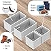 Simple Houseware Underwear Drawer Organizer for Sock/Bra/Undergarment/Panty/Onesie, Collapsible, Set of 4, Gray