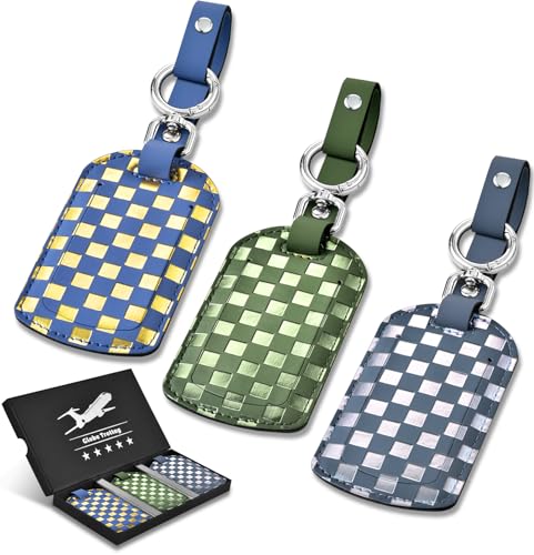 Luggage Tags for Suitcases Travel Accessories: Leather...