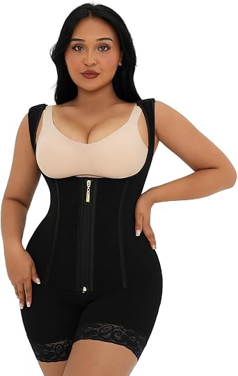 GQF Two-Way Tummy Control Fajas Colombianas Shapewear Body Shaper Girdles Post Surgery Compression Garment Bodysuit