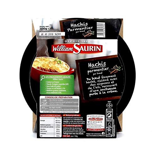 WILLIAM SAURIN - Hachis Parmentier 300G - Lot De 3