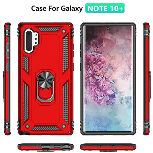 Coque Samsung Note 10 Plus rouge antichoc avec protection écran intégrée - 4