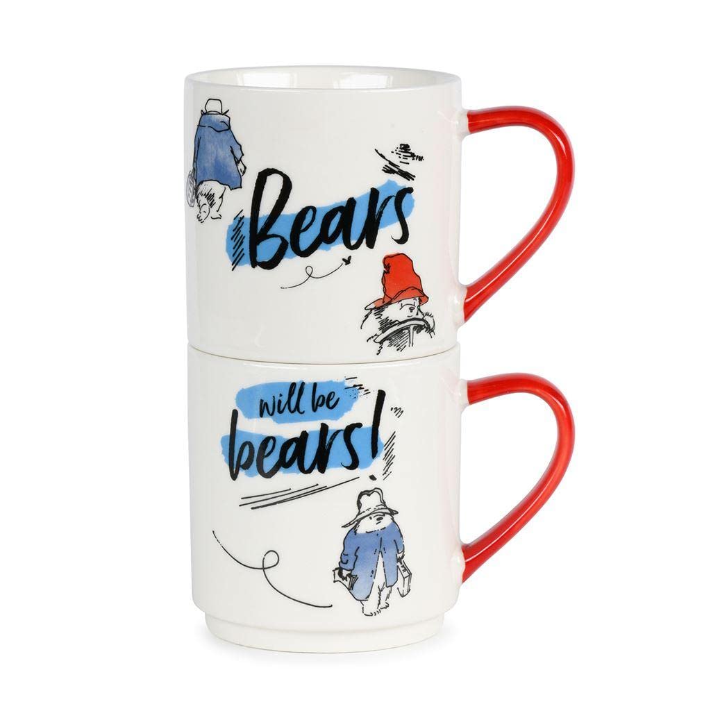Paddington Bears Will Be Bears Design,2 Mug Set Ceramic