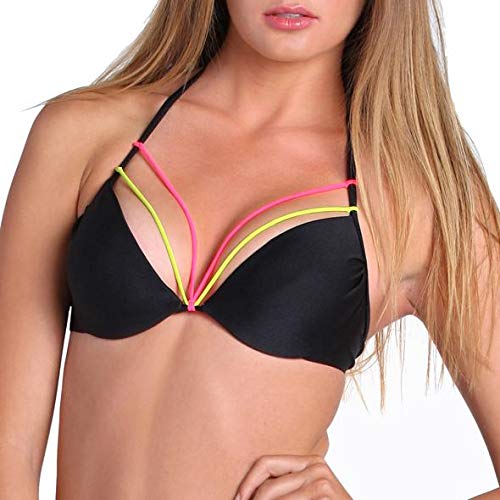 Luli Famawomens Beach Babe String Seamless Plunge Underwire Push-up Bikini Topbeach Babe 스트링 심리스 플런지 언더와이어 푸시업 비키니 탑 Beach Babe String Seamless Plunge Underwire Push-up Bikini Top (pack of 1)