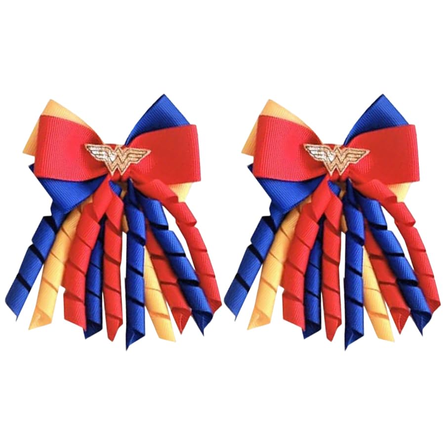 2 Piezas Pinzas para Pelo con Lazos Rizados miniatura 1
