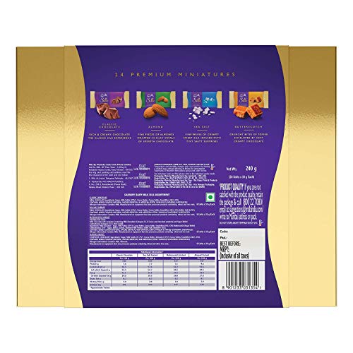Image of Cadbury Dairy Milk Silk Miniatures Chocolate Gift Pack, 240 g (Pack of 2)