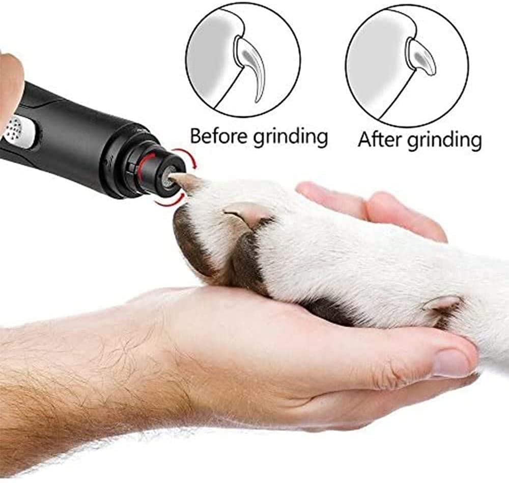Molinillo de Clavo para Perros - Profesional Recargable eléctrico Recortador de Clavos para Mascotas Patas sin Dolor Grooming y alisado USB Recargable para pequeños Perros Grandes y Gatos