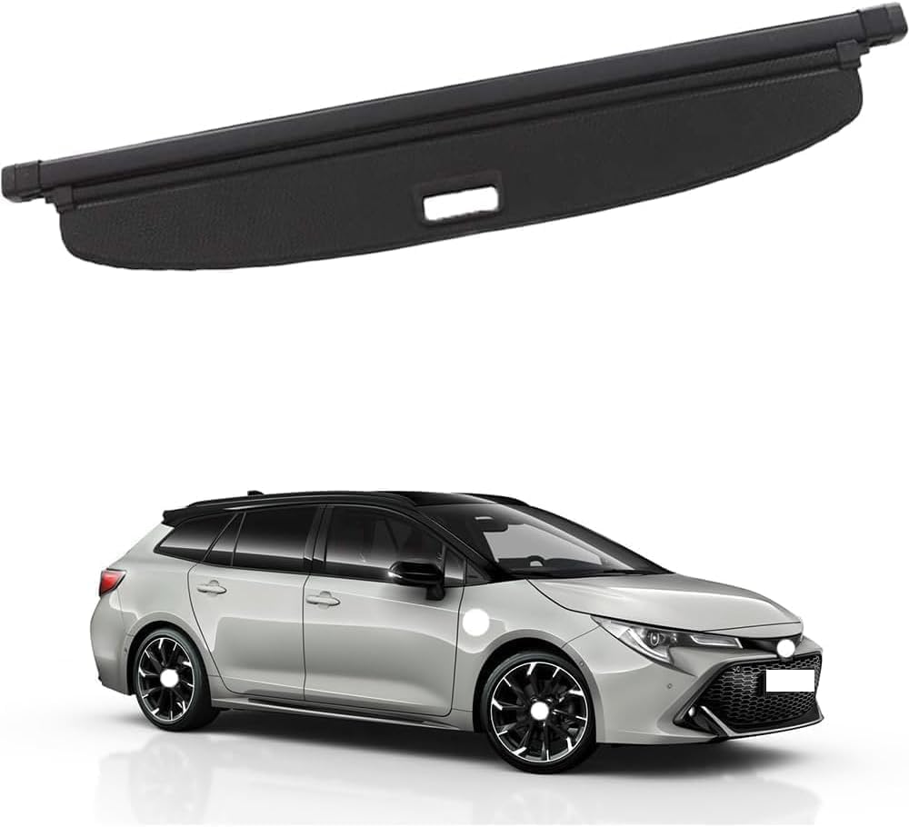 Qiaocl Car Retractable Rear Trunk Parcel Shelf For Toyota Corolla Touring 2021+, Rear Boot Cargo,Cover Curtain Shield,Boot Load Luggage Cover