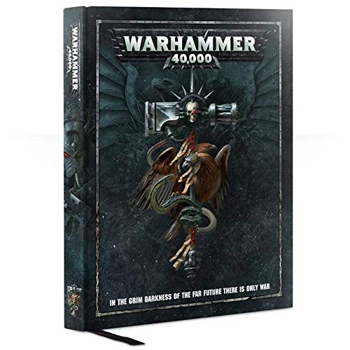 A 280-page hardback Warhammer 40K 8th Edition Rule Book Games Workshop