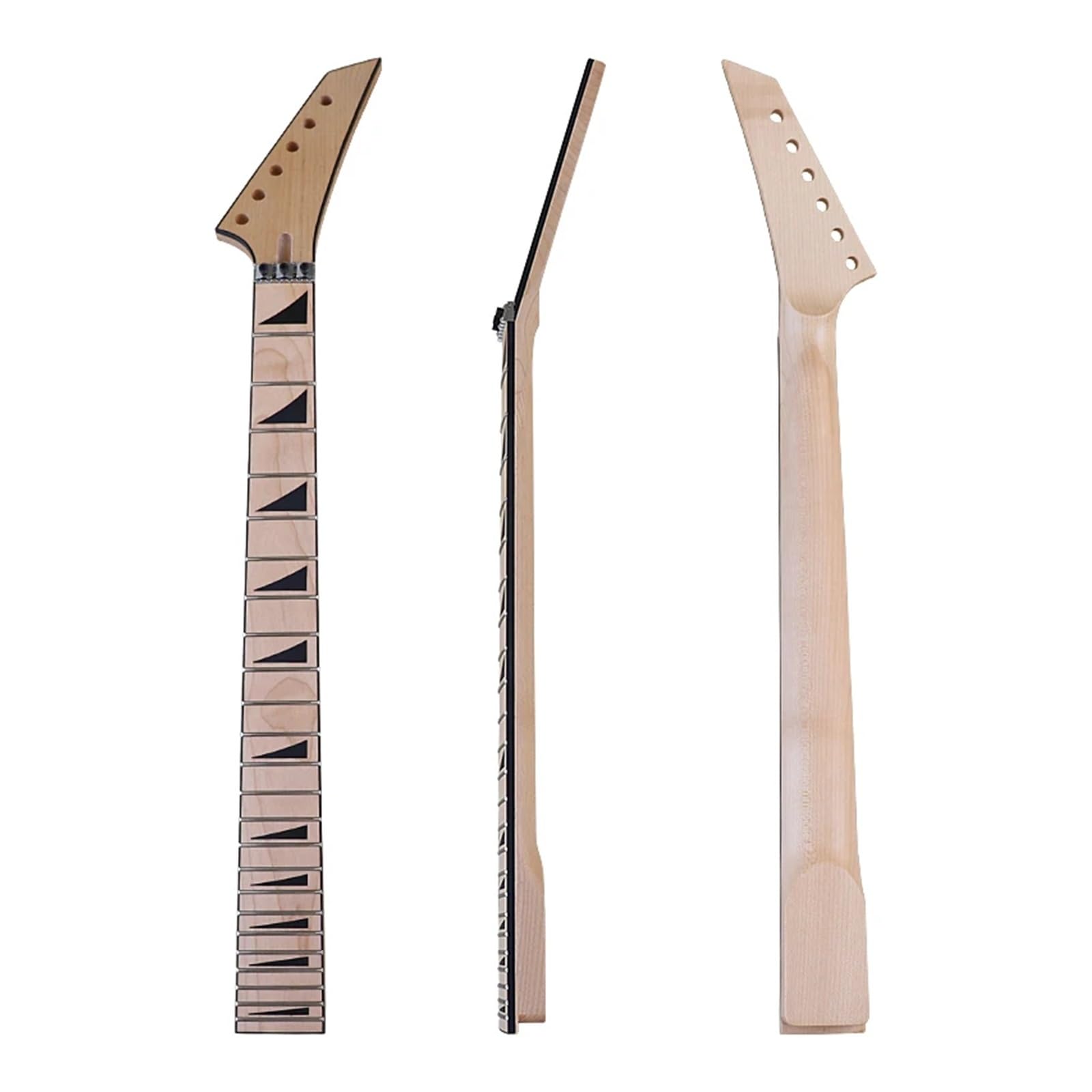 Manico for chitarra elettrica 6 corde con finitura opaca Tastiera in acero canadese 24 tasti con finitura diamantata naturale for parti IBZ