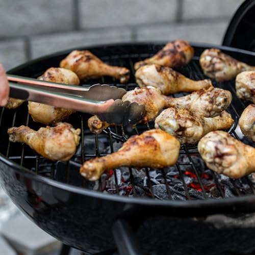 Image of Char-Griller CG30040725 22-inch Kettle Charcoal Grill and Smoker - Steel, Black - 363 sq. in. Cooking Area