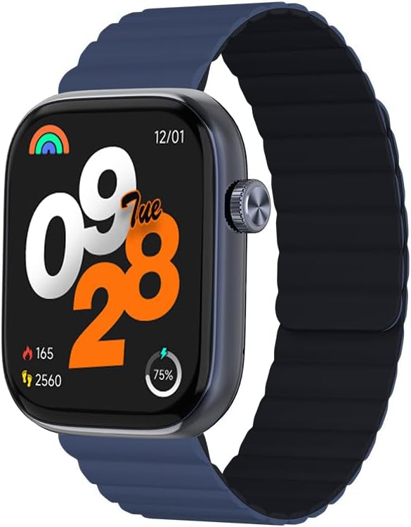 IMIKI FRAME LITE ST2 Smartwatch front view with blue case and strap