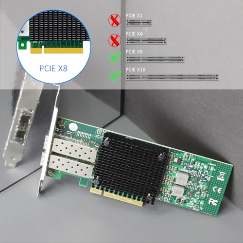 GLOTRENDS ST7286 2-Port 10Gb SFP+ ConnectX-3 RDMA Network Card miniatura 6
