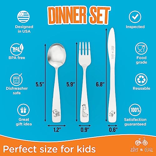 Kids And Toddler Utensils Silverware Set – 9-Piece Toddler Silverware Includes 3 Forks 3 Spoons And 3 Kid-Friendly Knives - Kids Metal Silverware Flatware Cutlery Set For Preschooler Baby Child #TOP2