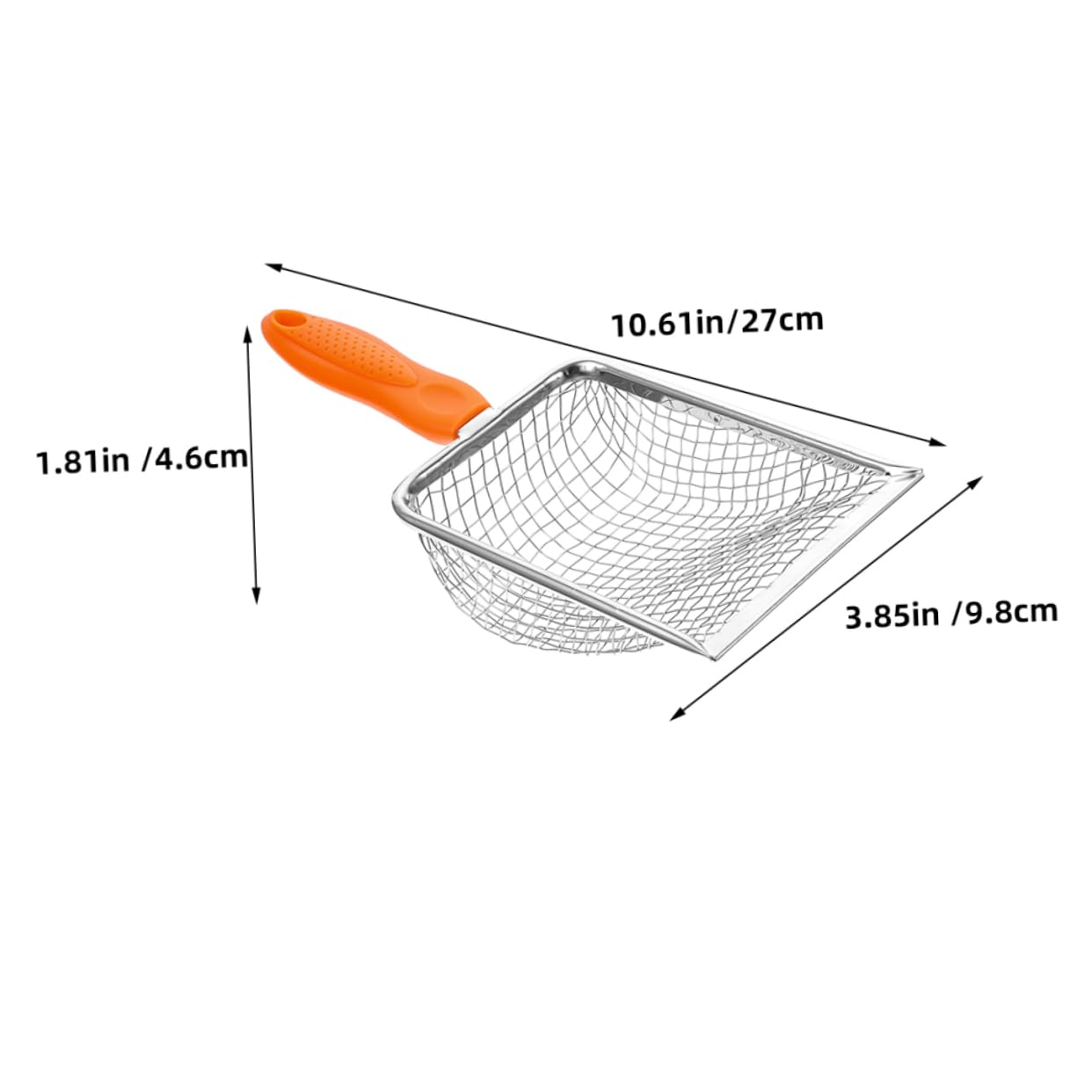 BCOATH Stainless Steel Cat Litter Scoop Durable Poop Shovel with Mesh for Easy Cleaning Portable Litter Scooper for Cat Waste Management