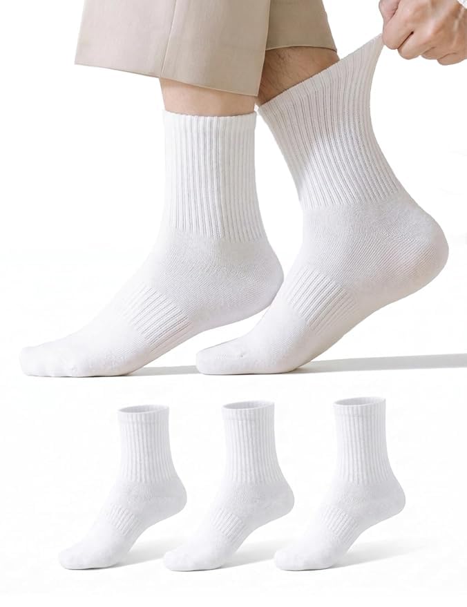 Cotton Blend Unisex Ankle Socks, Solid, Arch Support, Athletic Style, Moisture Resistant, 8 Pairs-image-19