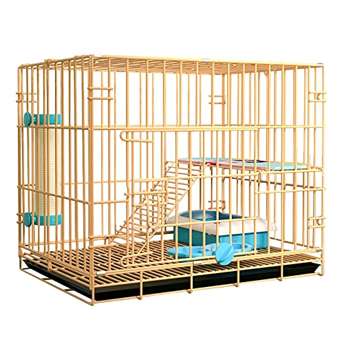 Jaula for mascotas Perro Gato Entrenamiento de cachorros Jaula de perrera de metal plegable con bandeja, Fácil de transportar y transportar, Jaula de almacenamiento plegable con bandeja inferior lavab