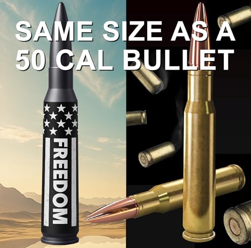 Image of 50 Cal Badass Bullet Antenna Fits Jeep Wrangler JK & JL from (2007 for Jeep Wrangler & Gladiator Accessories - Car Wash Safe & Anti Thelf Design - Ditch The Whip & Upgrade Your Jeep