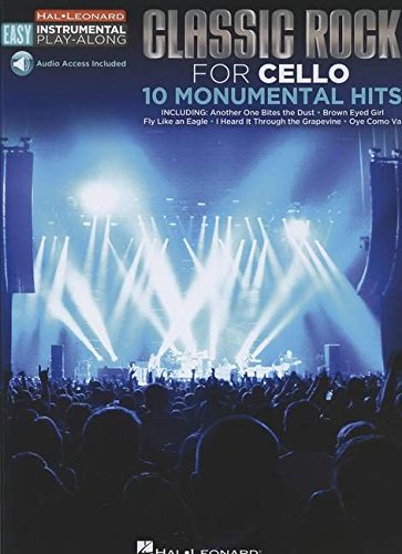Easy Instrumental Play Along Classic Rock Cello Bk W Audio Download (Hal Leonard Easy Instrumental Play-Along) (Includes Online Access Code)