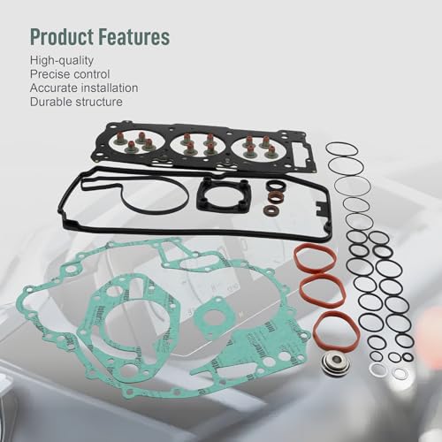 Image of ASTROSYNC Complete Engine Rebuild Gasket Kit Fit for Sea Doo 4-Tec GTI GTX RXP X RXT X Wake 130 155 185 215 255 260, The Complete Gasket kit Replace 420296565 420888862 420890082