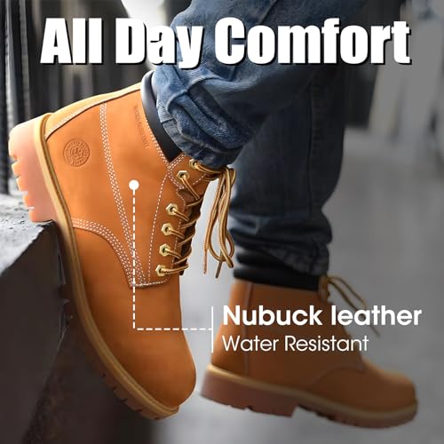 Work Boots For Men Steel/Soft Toe Non Slip Rubber Sole Resistant Utility Oil Mens Industrial Construction Boots3