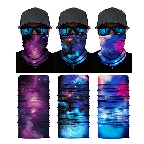 YLY Starry Face Mask Galaxy Face Mask Bandana Neck Gaiter Face Mask...