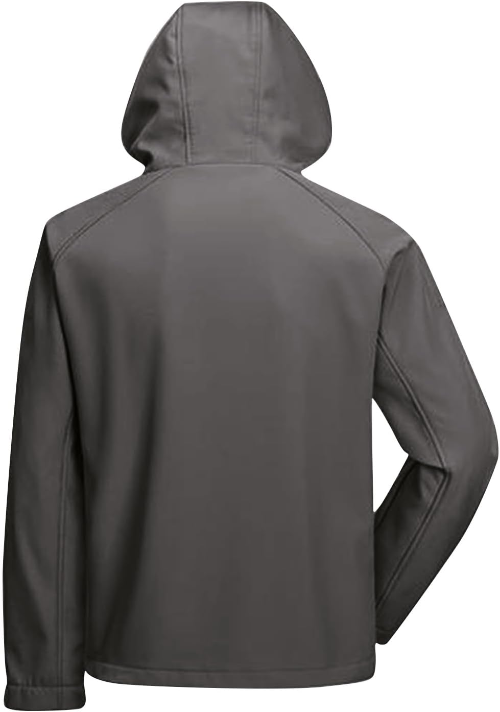 Men's Full Zip Up Winter Jackets Lightweight Hooded Windproof Windbreak Color Blocking Cardigan Pockets