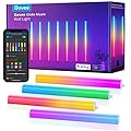 Govee Glide RGBIC Wall Lights, Music Wall Lights Works with Alexa and Google Assistant, Smart LED Light Bars for Bedroom, Living Room, Gaming Room, Party, Music Sync, 7 Panels Set (2 Sections/Panel)