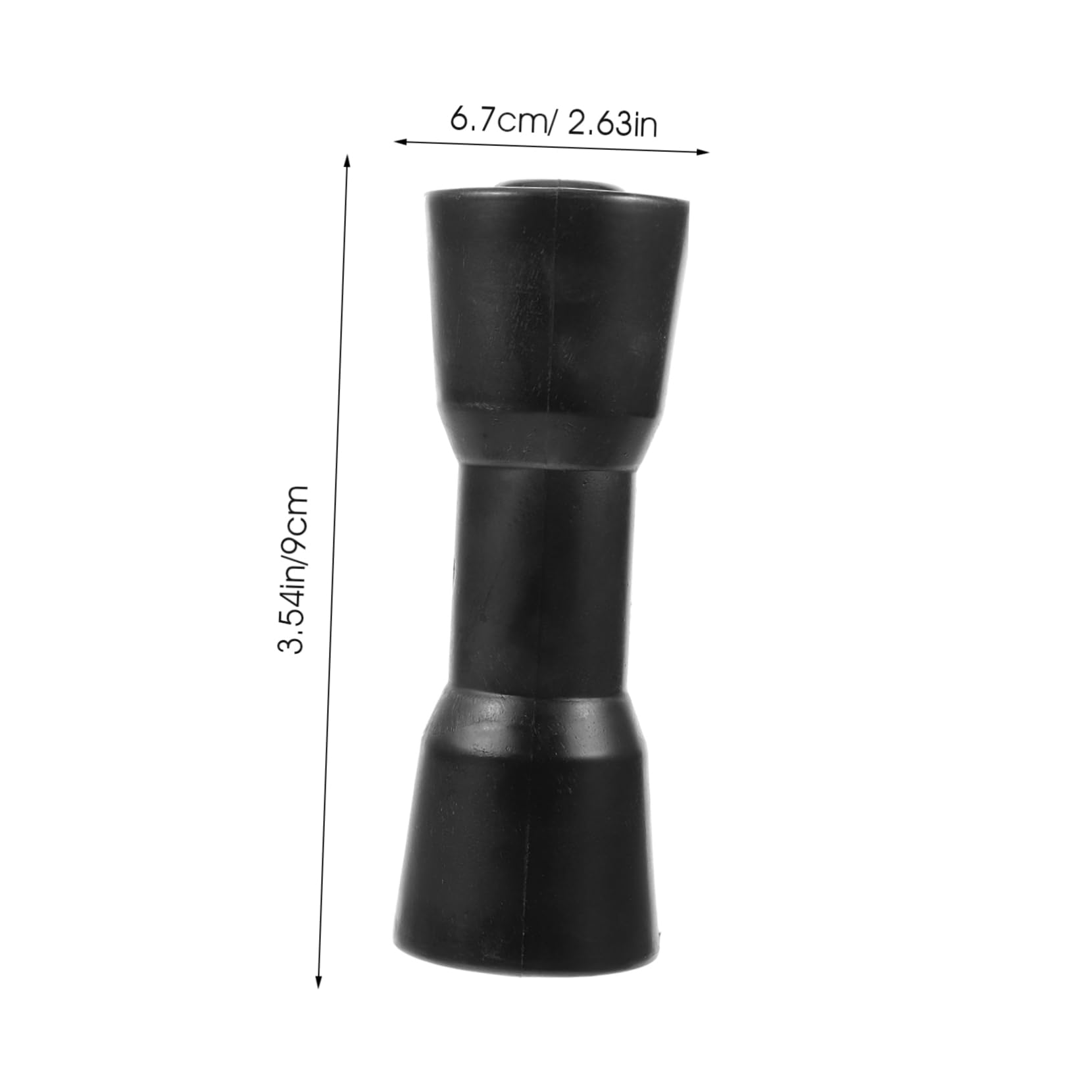 Sosoport Rullo in PVC per Carrello Barca Nero Accessori Completi, Resistente all'Usura e Facile da Installare, per Carrello Moto d'Acqua e Yacht
