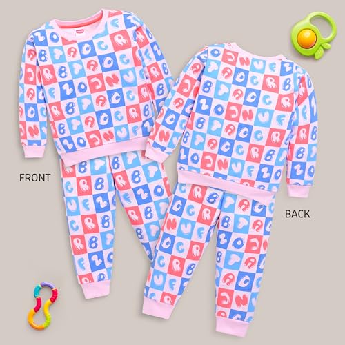 Image of LuvLap Baby Boys Full Sleeve Sweatshirt & Pyjama Set Pack of 1