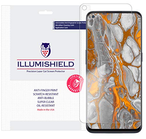 iLLumiShield Screen Protector Compatible with OnePlus Nord N10 5G (3-Pack) Clear HD Shield Anti-Bubble and Anti-Fingerprint PET Film