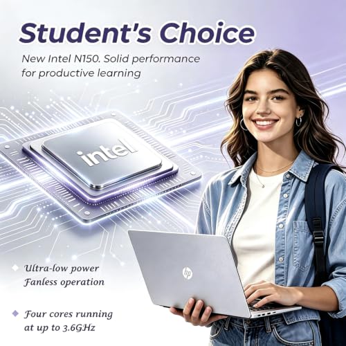 HP New Everyday Slim Laptop, 2026 Edition, Intel N150 Processor, 128GB SSD, 1TB Cloud Storage, Microsoft 365, Copilot AI, Long Battery Life, Windows 11, Thin & Portable - image 2