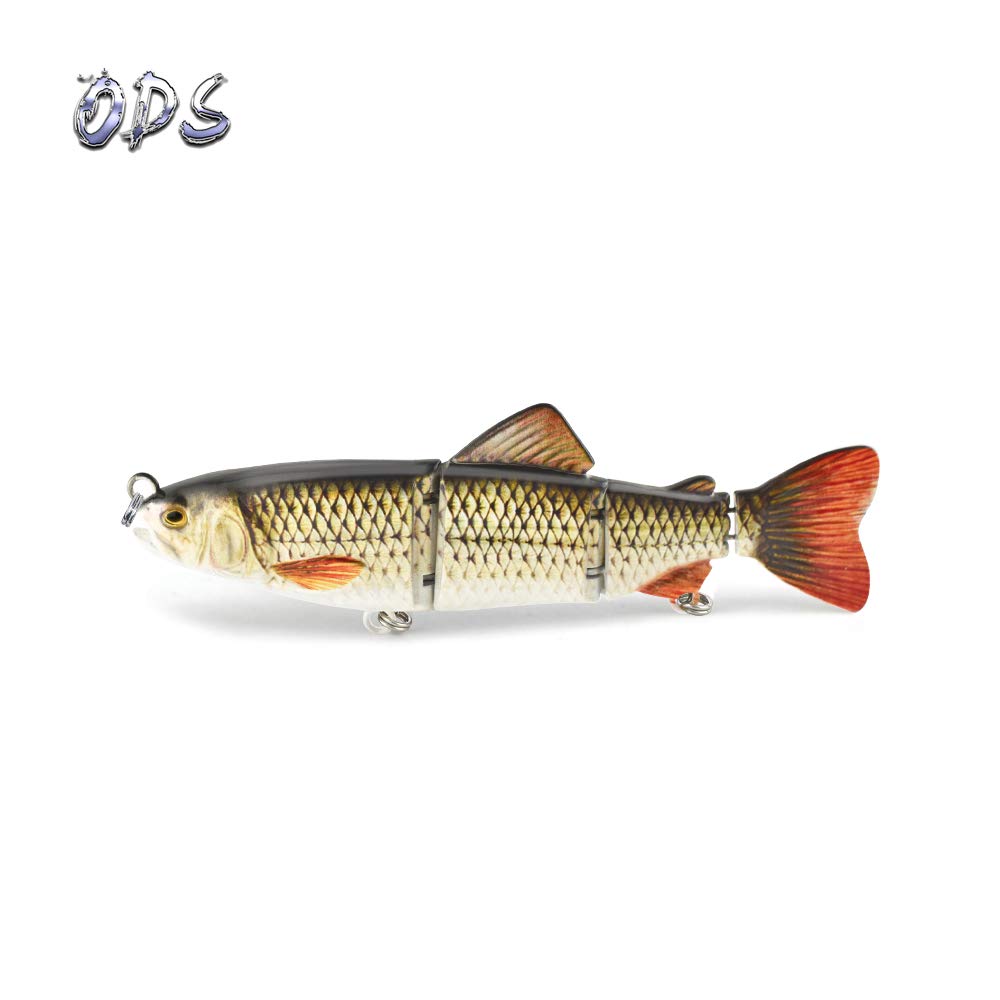 ods Fishing Lure for Bass Trout Multi Jointed Swimbait 4 Segment Slow Sinking Bionic Swimming Lure Freshwater Saltwater Fishing Tackle Lifelike