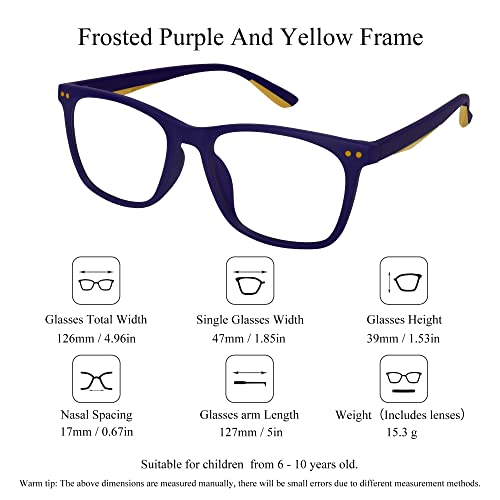 Image of SooGree Blue Light Glasses for Kids Blue Light Blocking Glasses for Teen Boys Girls,Computer Screen Gaming TV Phone