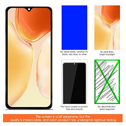 Image of Incell Screen for Samsung Galaxy A32 4G Screen Replacement for A325 LCD Screen SM-A325F,SM-A325M,SM-A325N Touch Display Digitizer Assembly Repair Parts（Black with Frame）