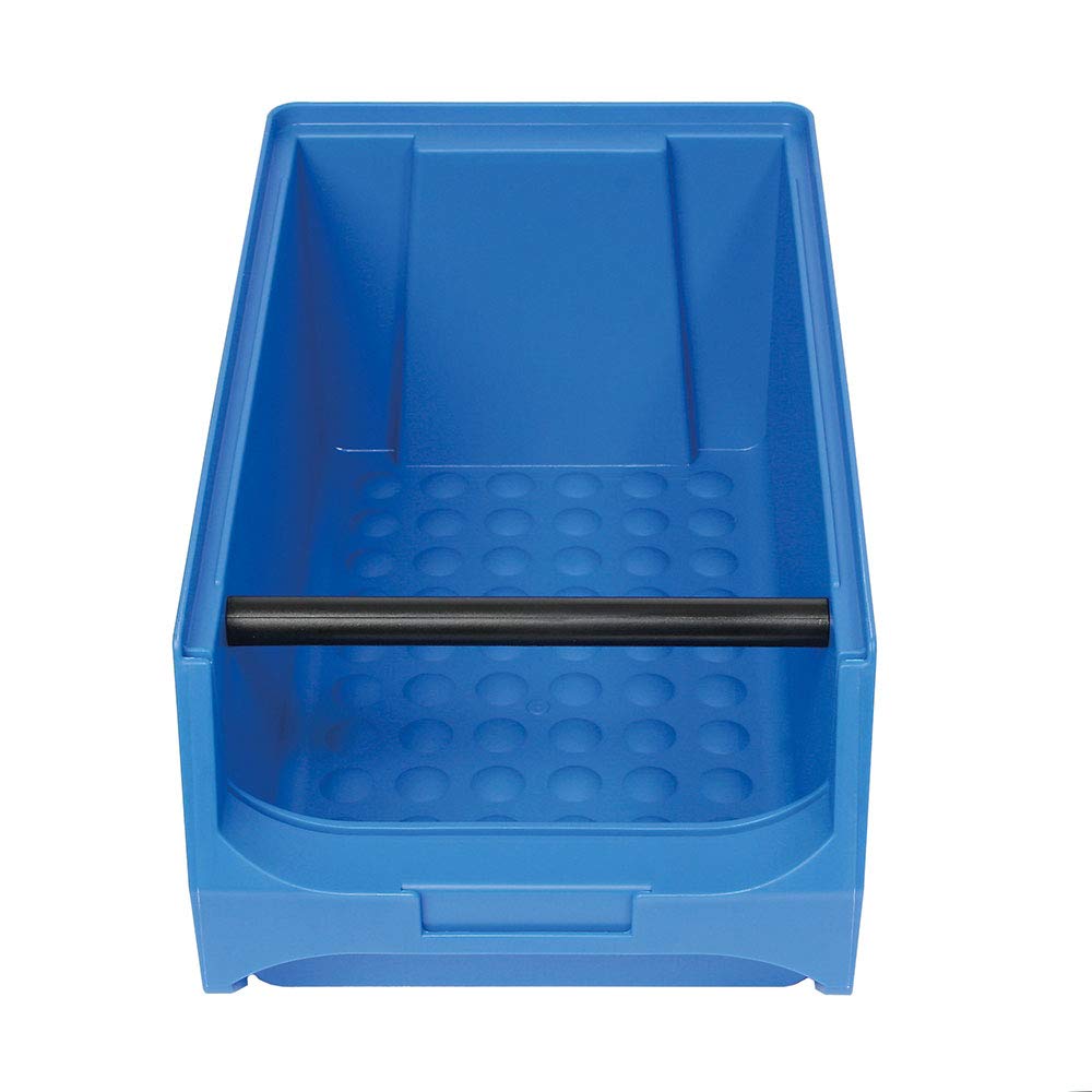 BRB Lot de 30 boîtes empilables transparentes de qualité industrielle, 3 tailles, 10 x LB5 jaune, 10 x LB4 rouge, 10 x LB3T bleu
