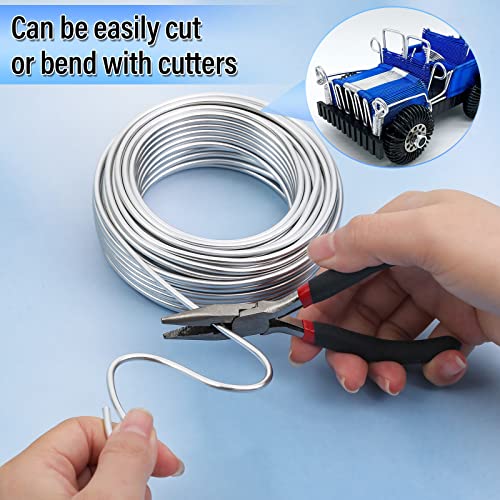3mm craft wire for sculpting 52 ft aluminum bendable thick metal for bonsai trees floral armature weaving wrapping clay models dolls diy jewelry making 9 gauge thickness