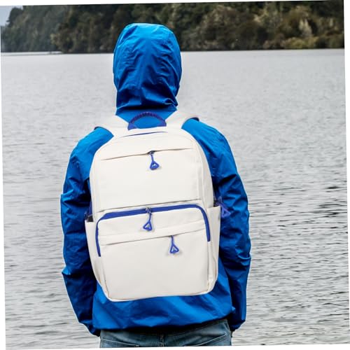 Chic Casual Backpack for College Work Travel Large Capacity Daypack with Ergonomic Comfort Stylish Durable Cycling Backpack for Hiking and Running Blue4