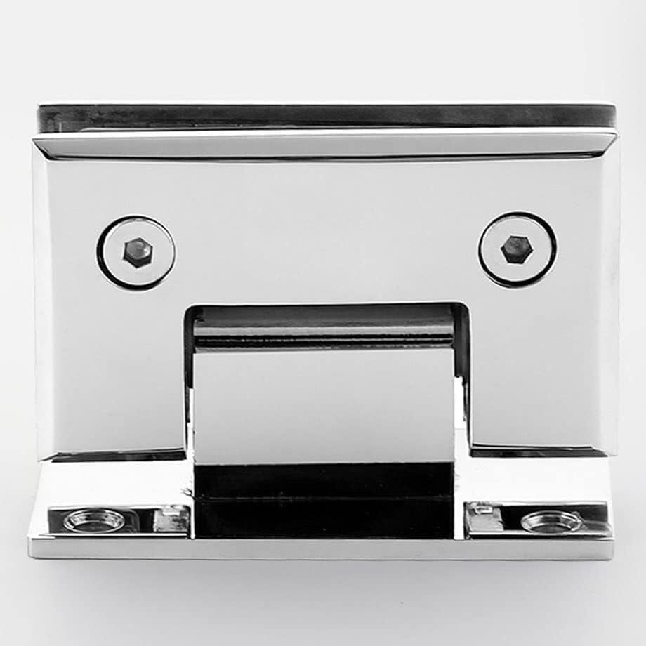 Charnière de douche en acier 304 argent brillant pour porte en verre
