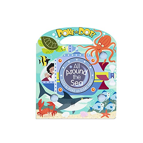 Image of Melissa & Doug Childrens Book Poke-a-Dot: All Around The Sea