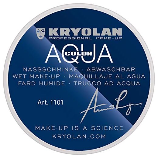 Kryolan Aquacolor 8ml blanc 070