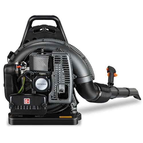72CC Gas Backpack Leaf Blower - 2-Stroke Handheld-Class V Engine, 230 MPH 760...