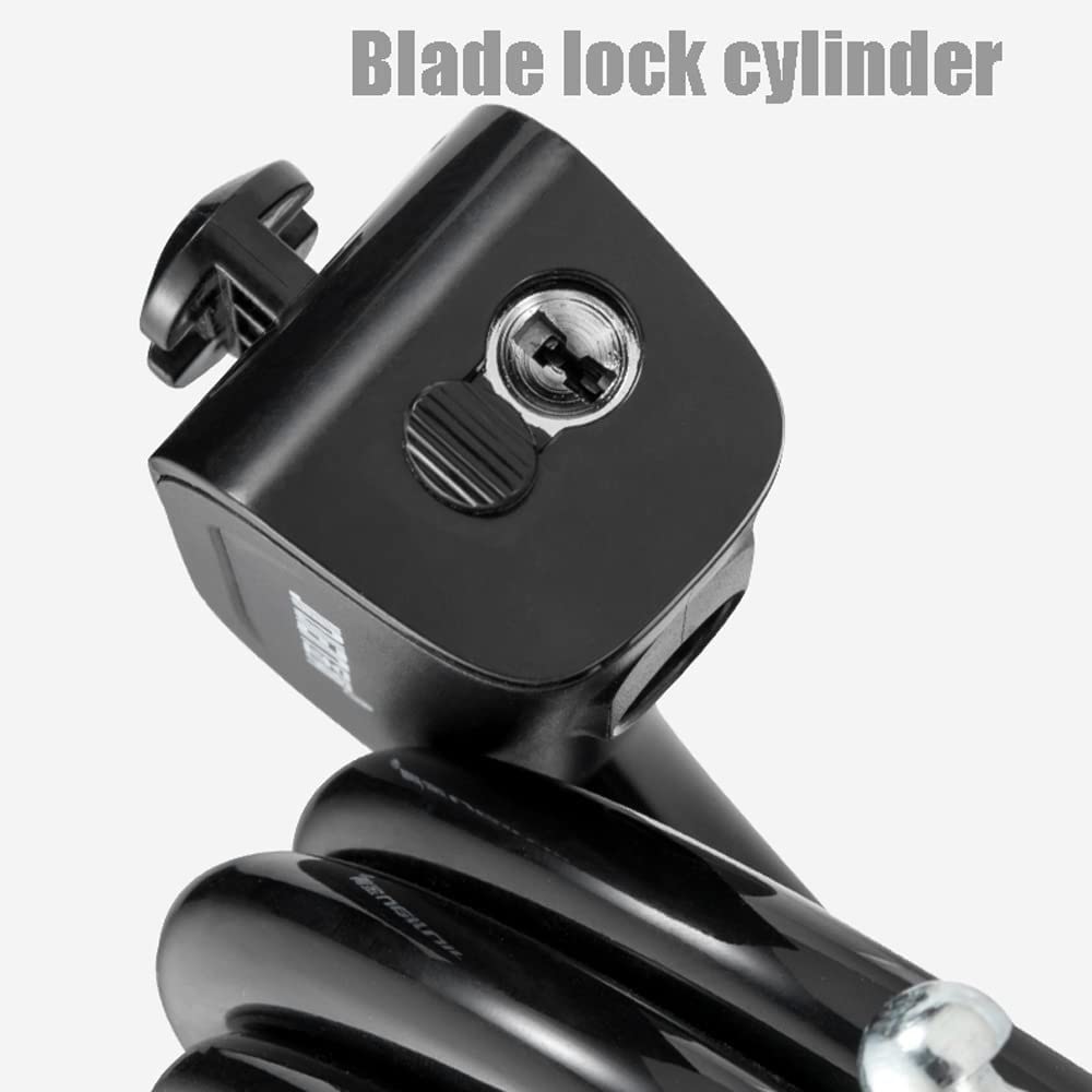 Candado para Bicicleta con Cubierta Antipolvo, núcleo de Bronce, Cable de Acero antirrobo, candado automático para Bicicleta de montaña, Motocicleta, candado antirrobo para Scooter