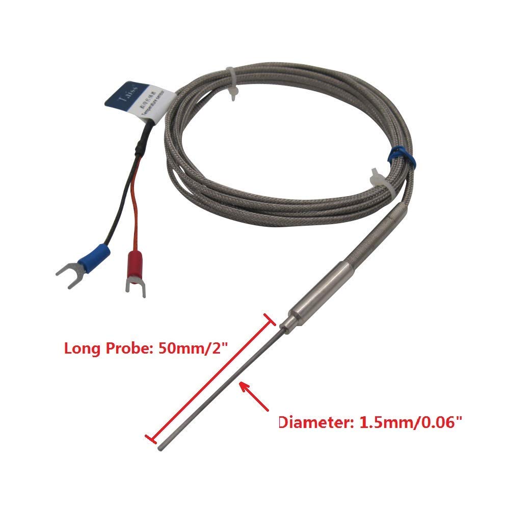 Termocoppia Tipo K 1 Metro Sonda 3mm 600°C – Sensore Temperatura - 3