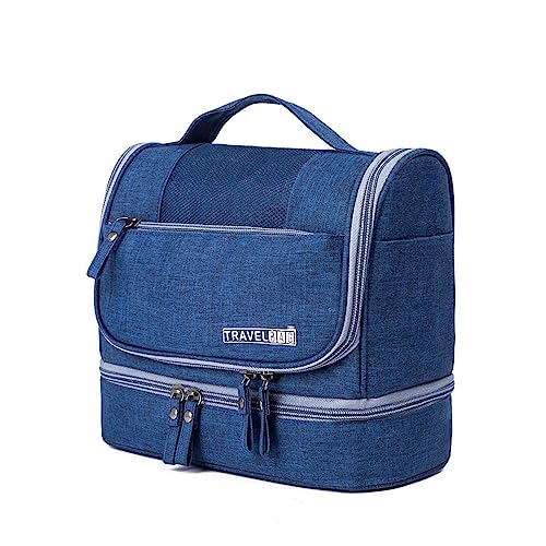 Image of Sunesh Creation Toiletry Kit Double Layer, Rich Looking Hanging Travel Hanging Toiletry Makeup Cosmetic Bag Waterproof Stylish Multipurpose Organizer for Men and Women Accessories